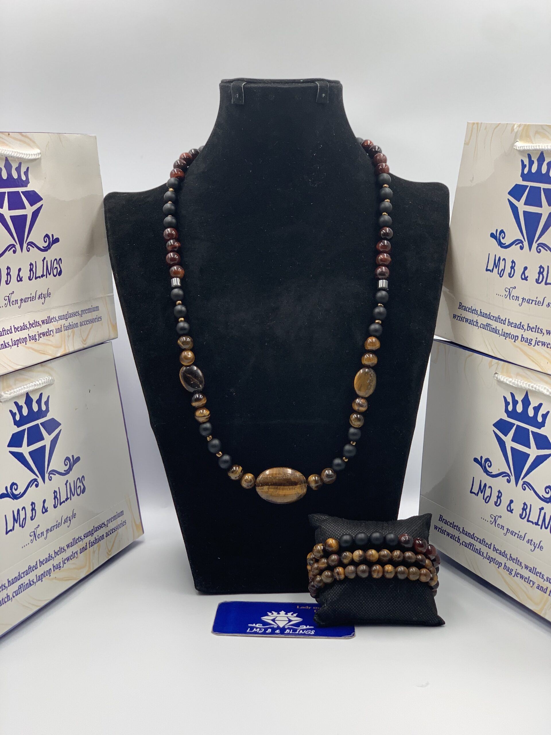 Tiger eye 👁️ neckpiece set