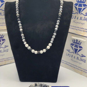 Whitemix neckpiece set