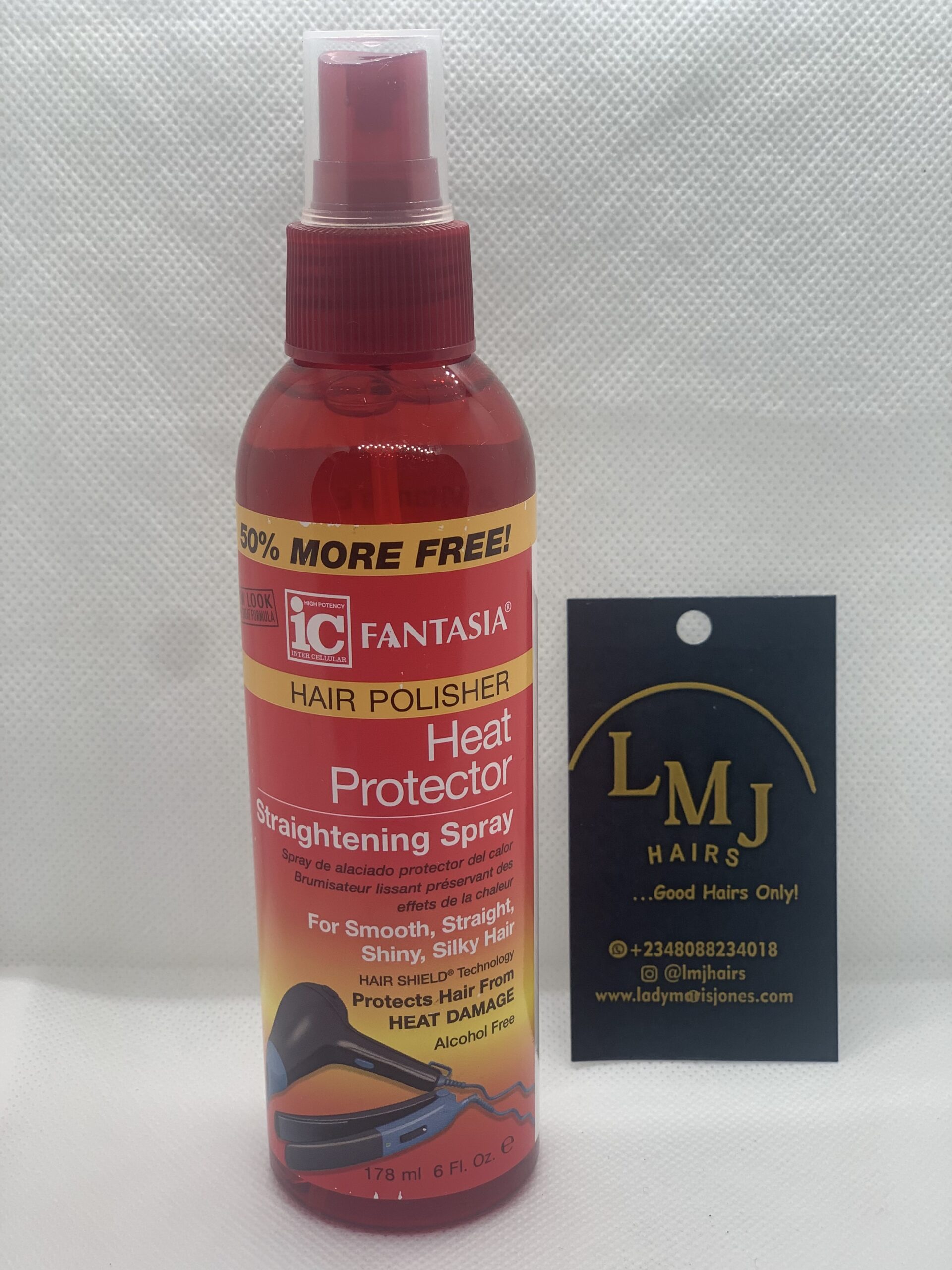 Fantasia Ic Heat Protector Straightening Spray Hair Polisher
