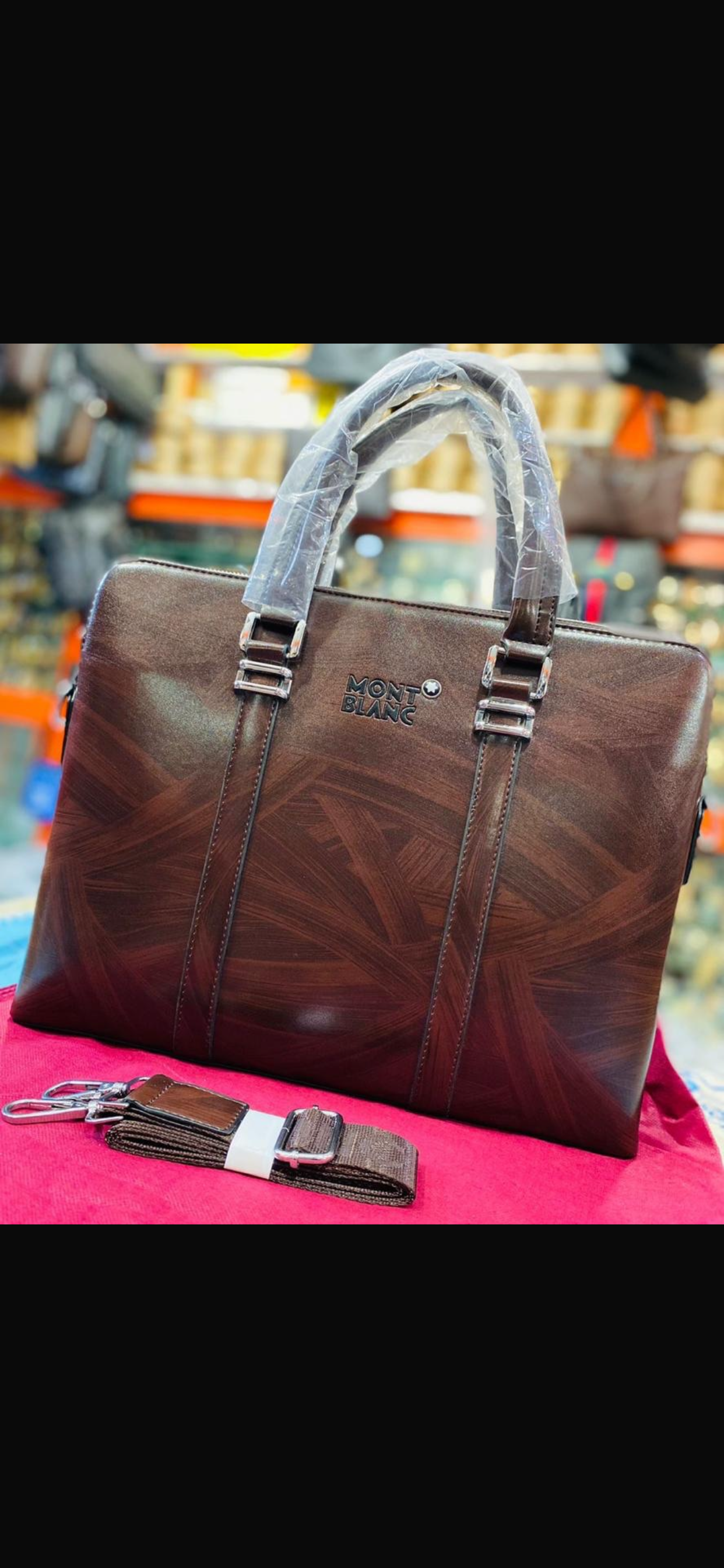 Mont Blanc Laptop Bag (Coffee Brown)