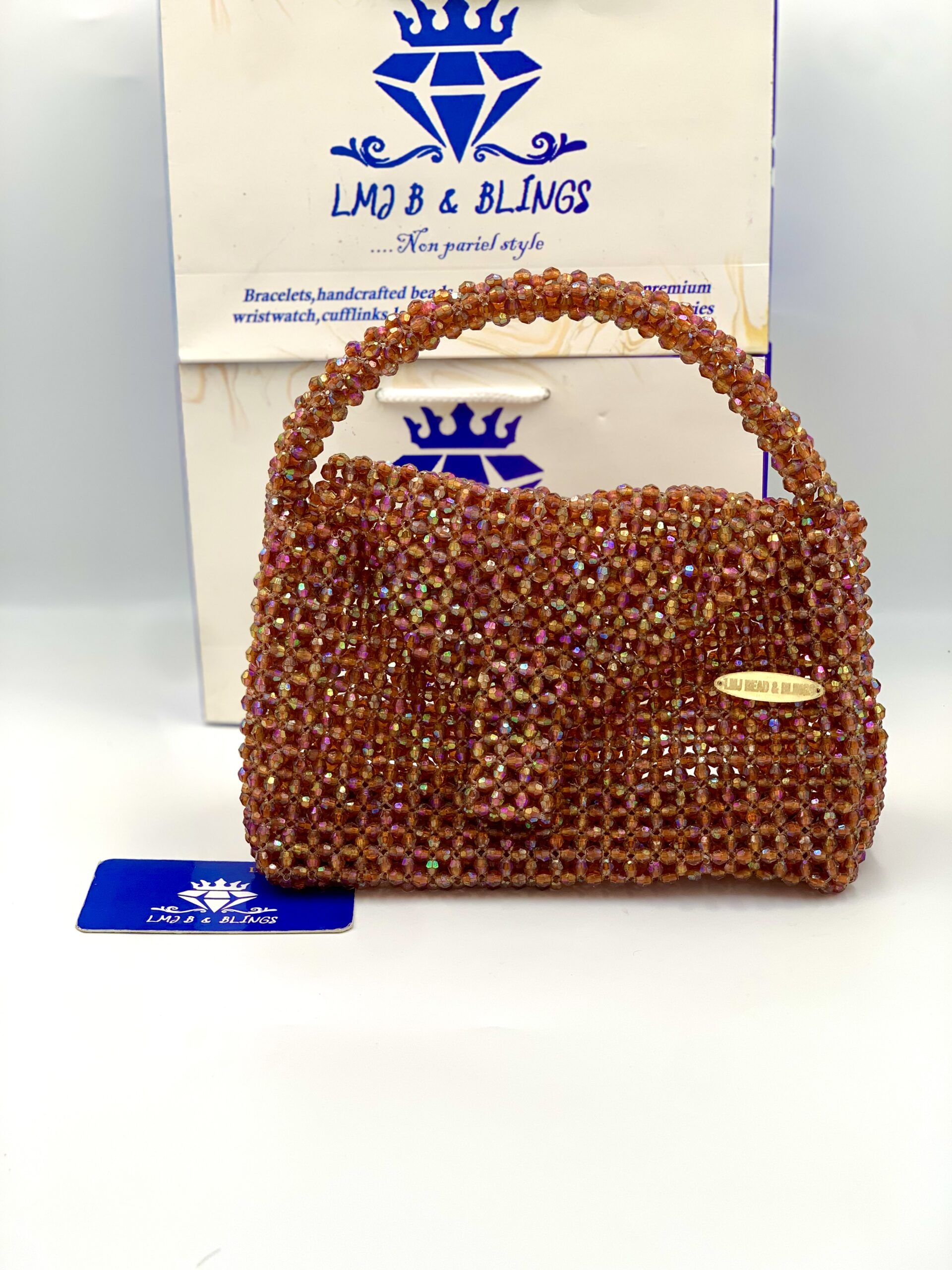 Crys blings beaded bag