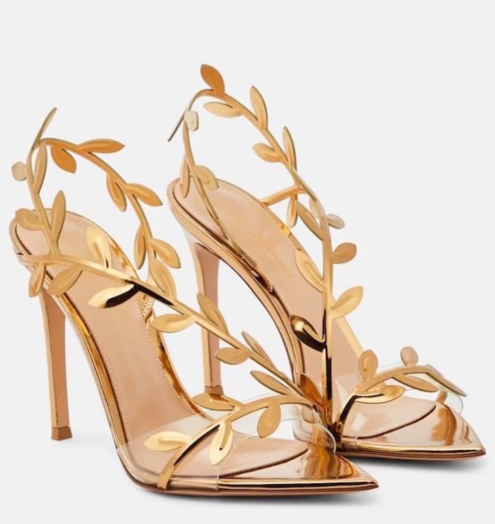 Leaf Wrap Around Stiletto High Heeled