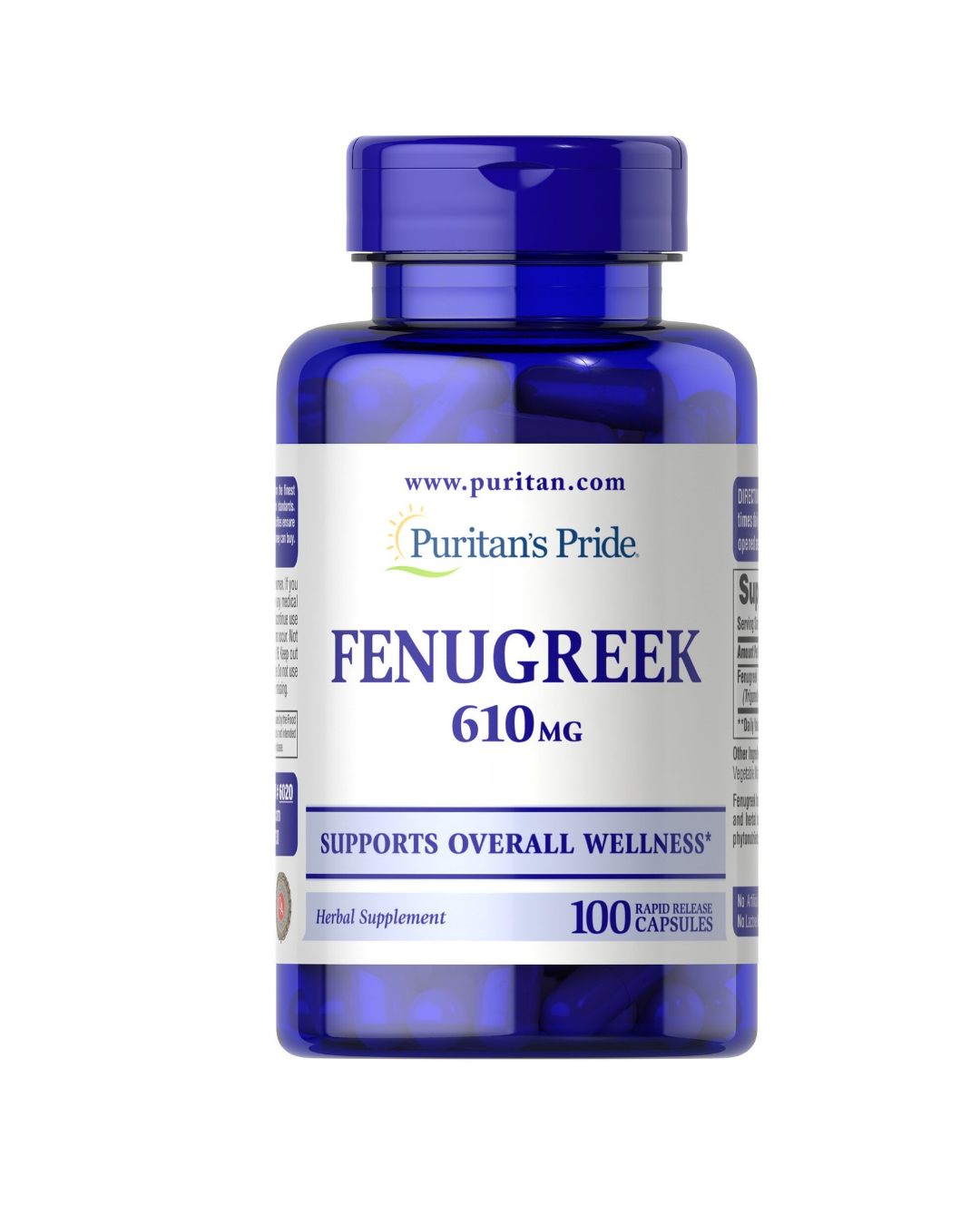 Puritan’s Pride Fenugreek 610mg 100 capsules