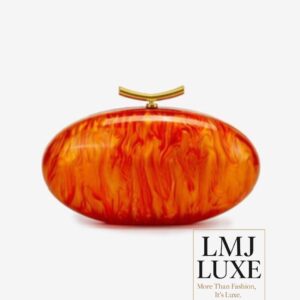 Beautiful Chic Acrylic Clutch (Orange)