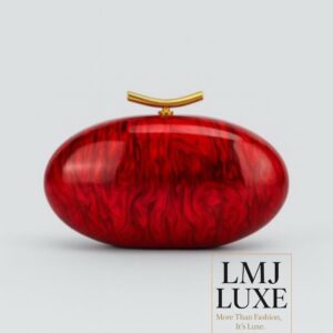 Beautiful Chic Acrylic Clutch (Wine)