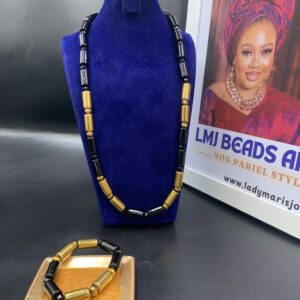 Blackygold (Black and Gold Beads) (Short)