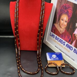 Choco brown beads (Two tier beads)