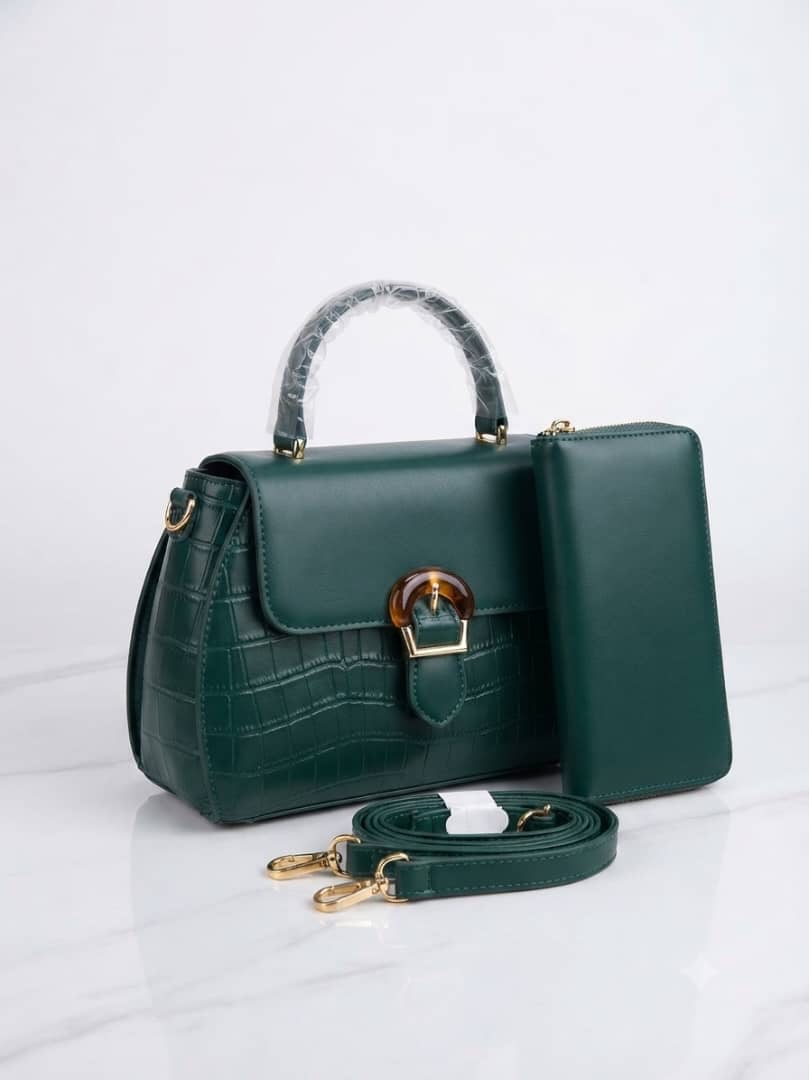 Body Pattern Handbag and Purse Set - Image 7