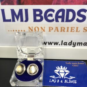 Executive Round Gem Cufflinks