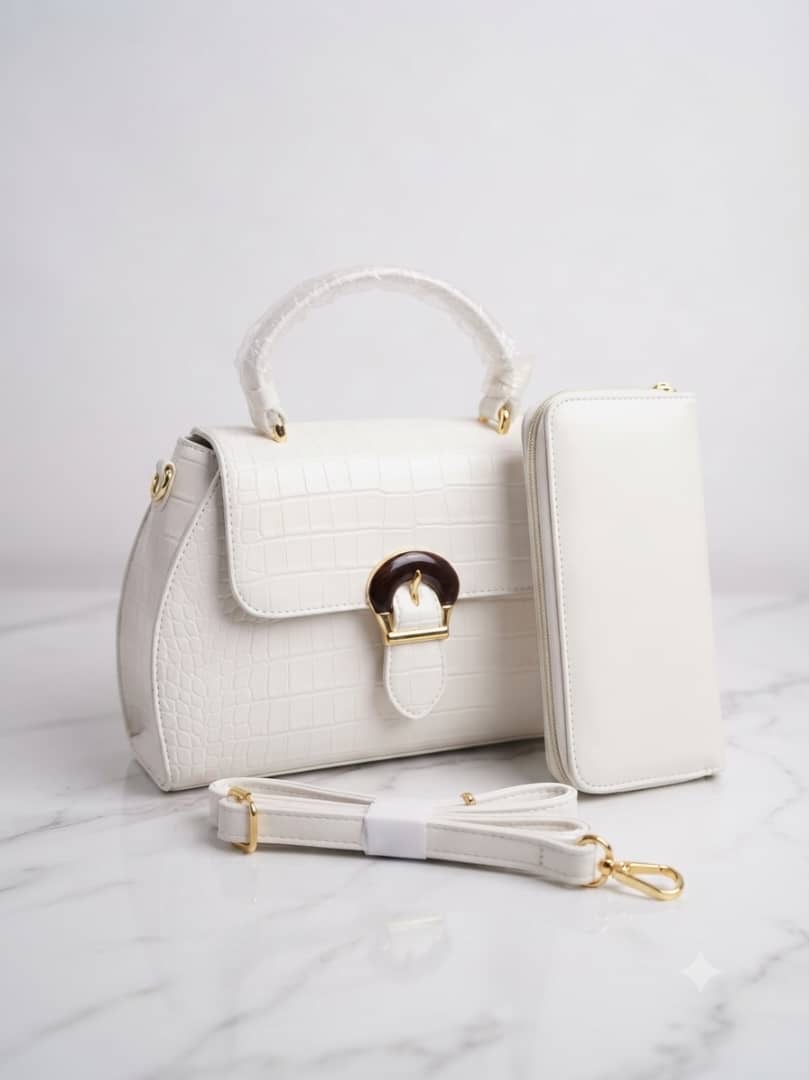 Body Pattern Handbag and Purse Set - Image 8