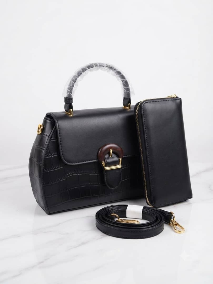 Body Pattern Handbag and Purse Set - Image 3