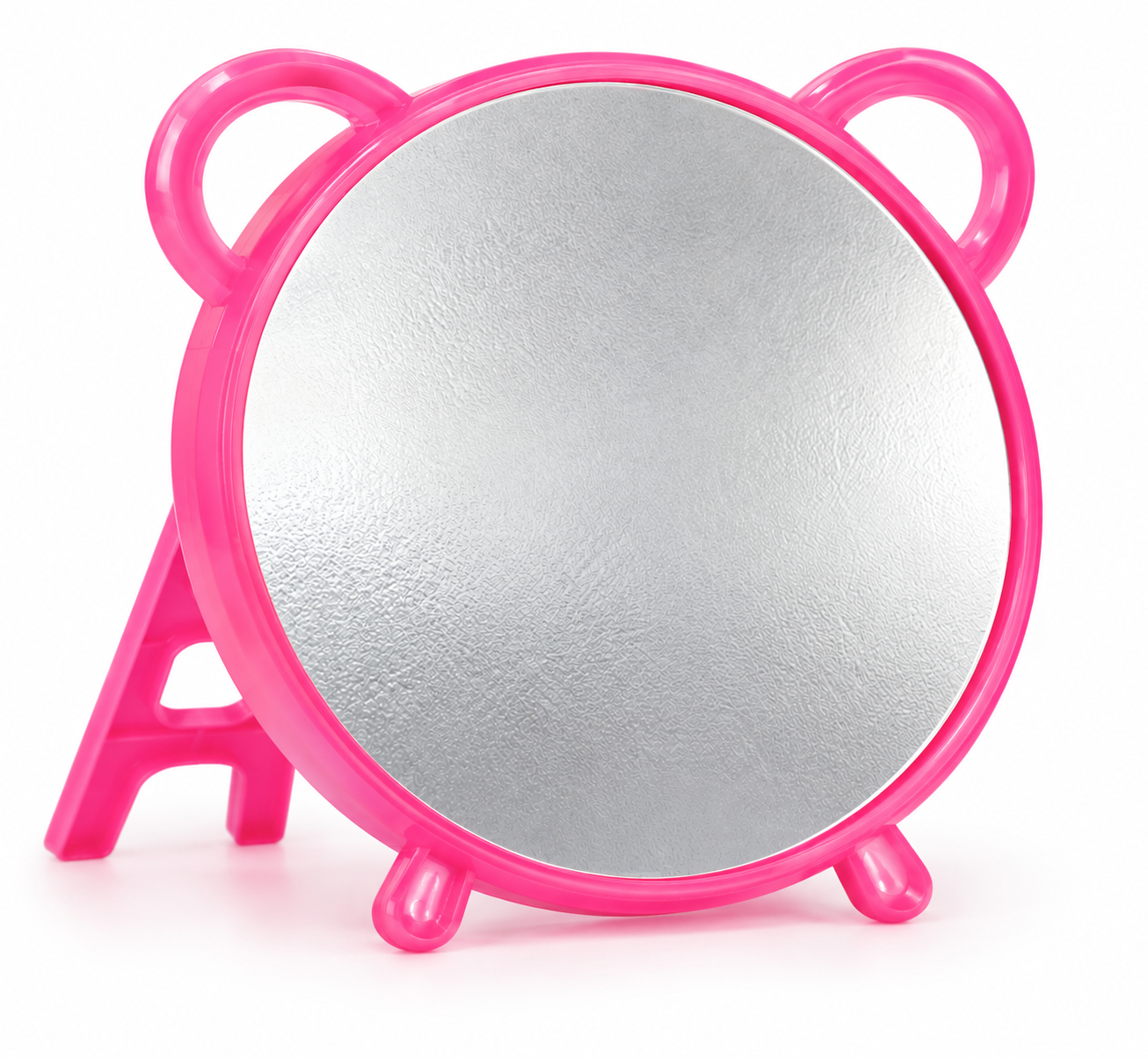 Cute Cat Ear Shaped Tabletop Makeup Vanity Mirror with Stand - Image 3