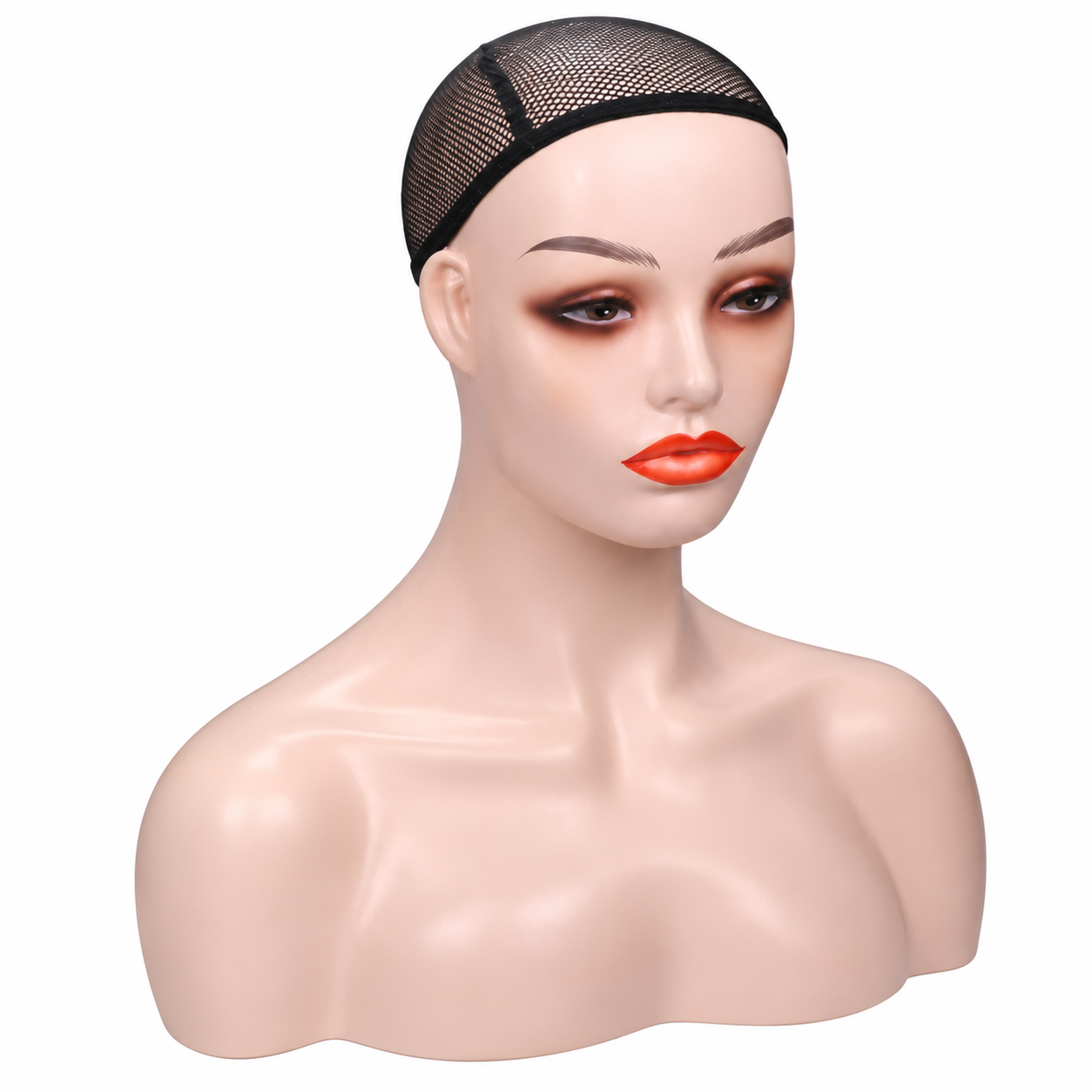 Female Mannequin Head with Shoulders for Wig Display - Image 3