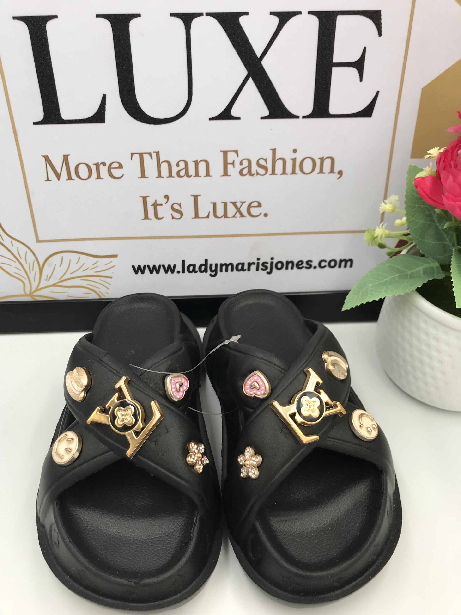 Kids Golden Designs Comfort Slides