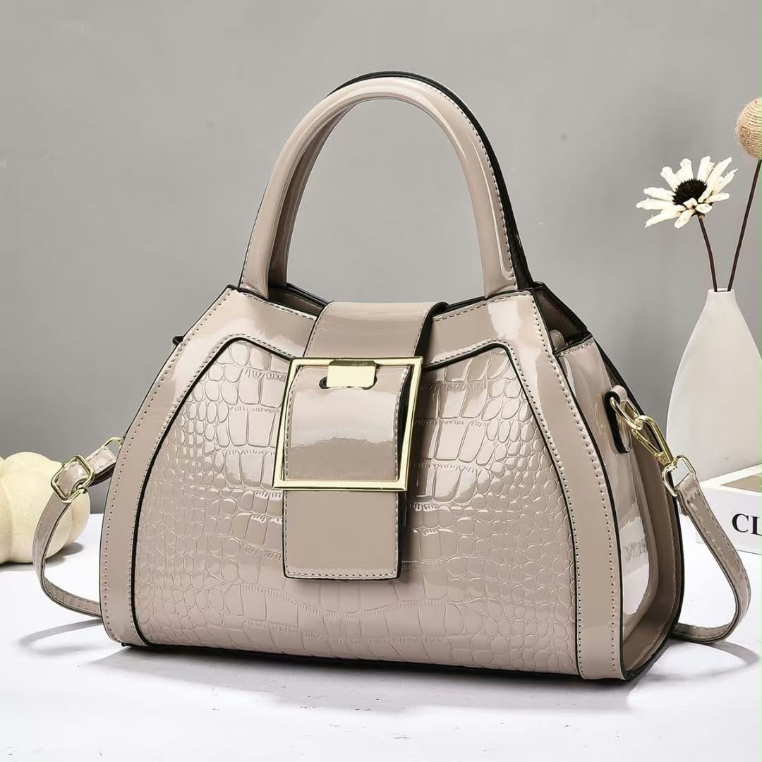 Women Crocodile Structured design Handbag - Image 3
