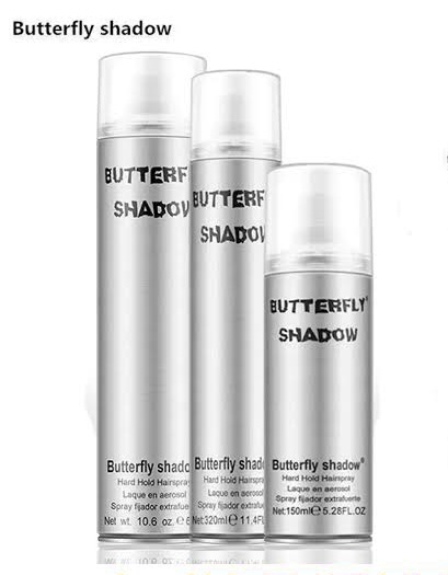 butterfly shadow hair spray