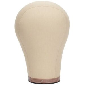 canvas wig block head
