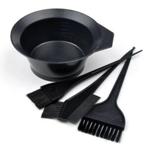 Professional hair dye mixing bowl and brush set