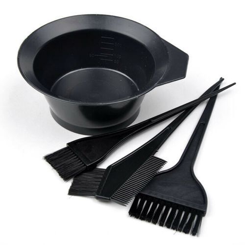 Professional hair dye mixing bowl and brush set